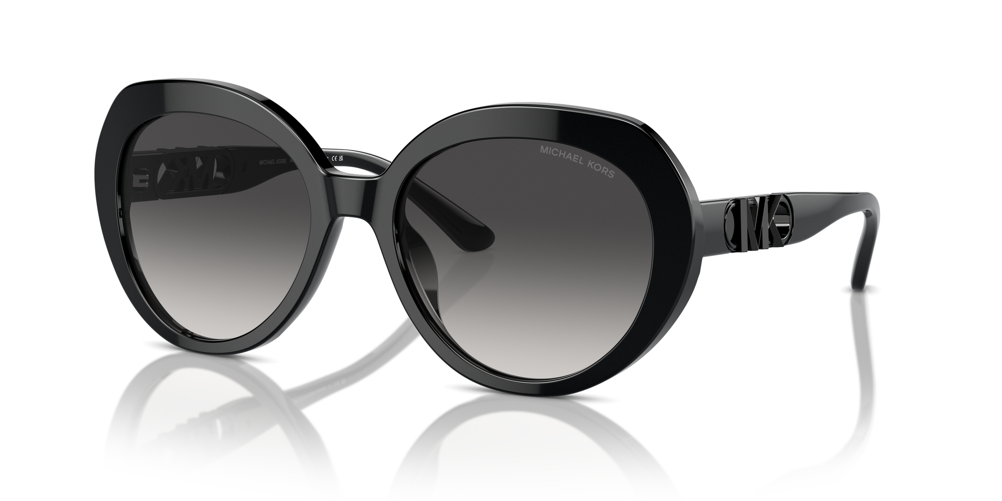 Michael Kors MK2214U Sunglasses Black 30058G Lenses Dark Grey Gradient 56 19 140 50